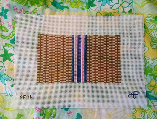 Nantucket Clutch with Stripes