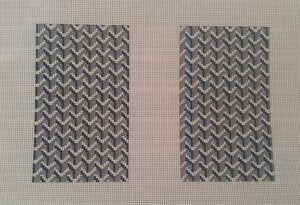 Y Pattern Clutch Blue - Back