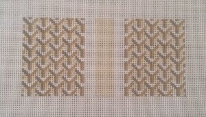 Y Pattern Clutch Tan - Front