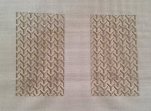 Y Pattern Clutch Tan - Back