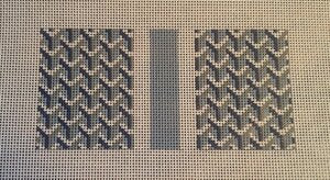 Y Pattern Eyeglass Single Blue