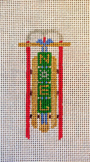 Ornament - Sled with Noel