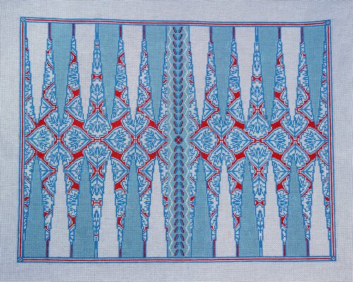 Red Medallion Backgammon Board