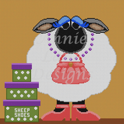 Wellesley Collection Sheep Shoes Canvas