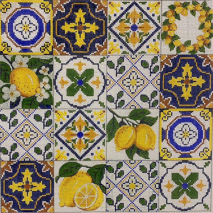 Navy & Lemon Collage
