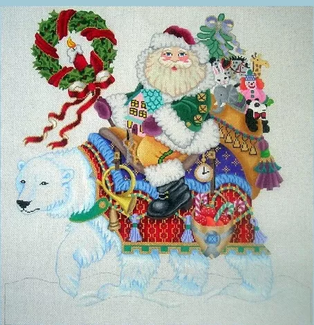 Large Santa on Polar Bear