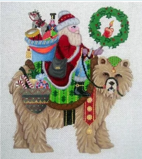 Santa on Grizzly Bear