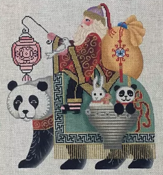 Santa on Panda