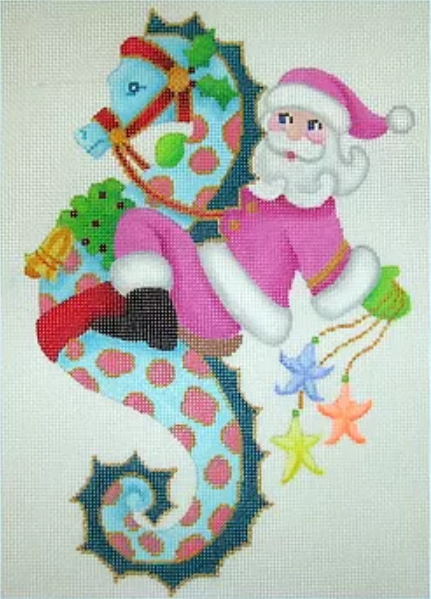 Santa on Seahorse