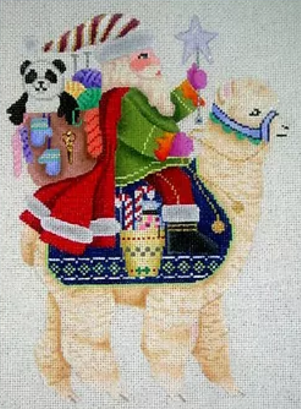 Santa on Alpaca
