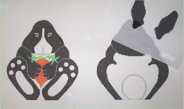 Black & White Bunny w/ Ears