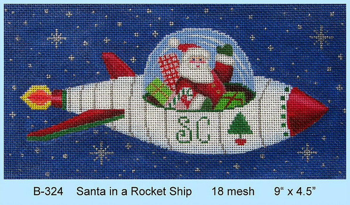 Santa in a Rocket Ship