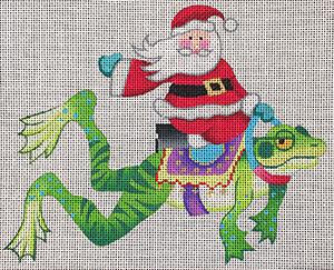 Santa on Frog