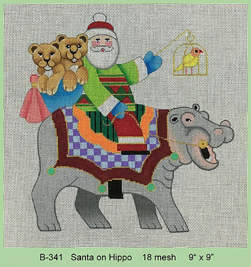 Santa on Hippo