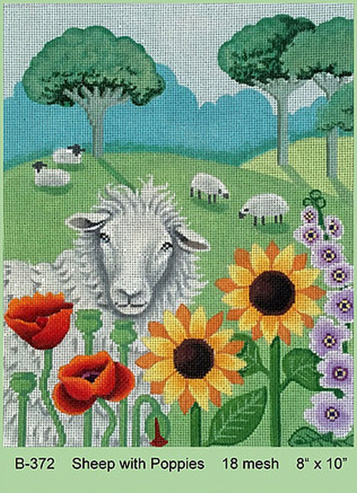 Sheep w/ Poppies