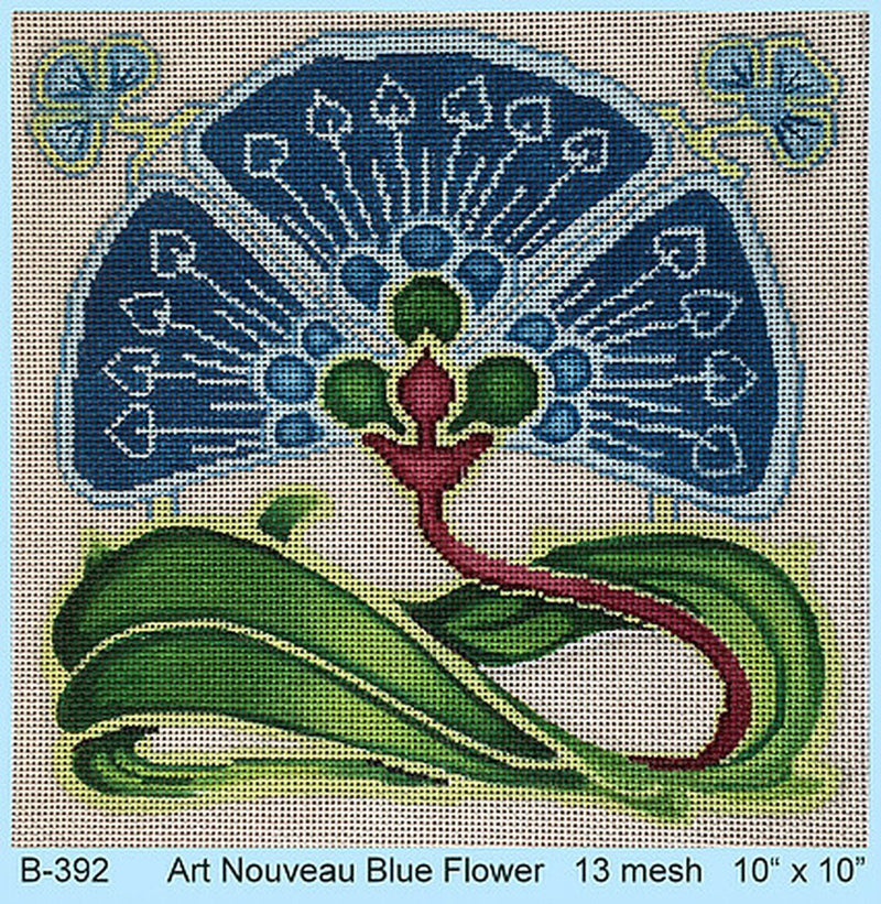 Art Nouveau - Blue Flower