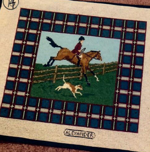 Plaid - Horse & Rider over Fence