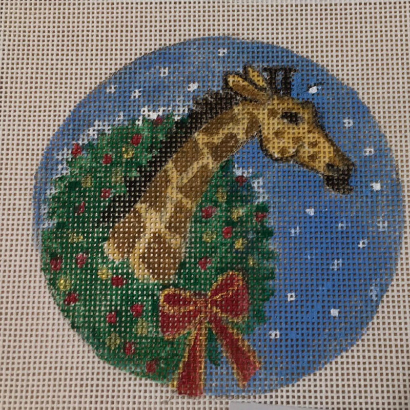 Giraffe With Wreath