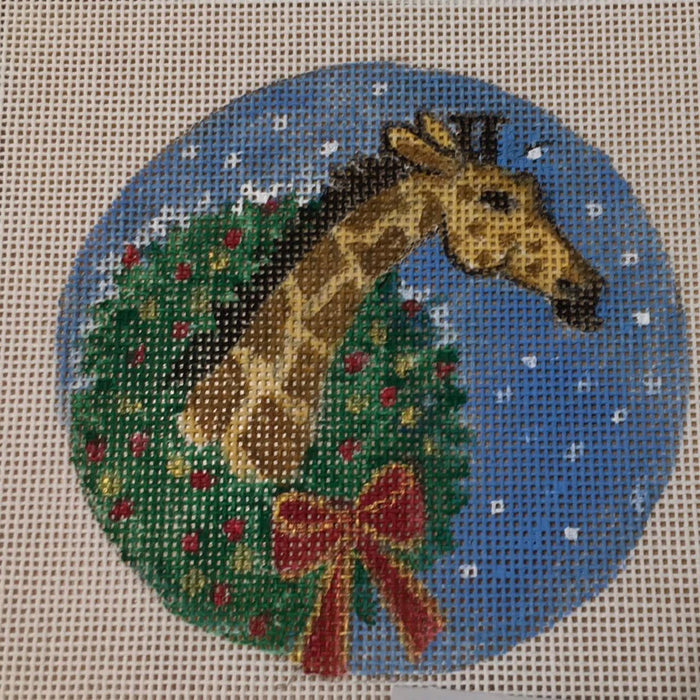 Giraffe With Wreath
