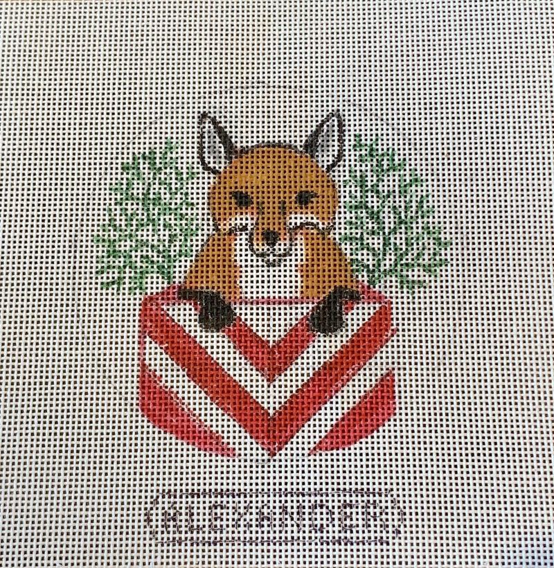 Fox Cub in Christmas Present