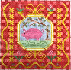 French Tile - Pig