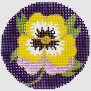 Pansy on Purple