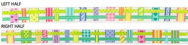 Belt – Woven Ribbons – pastels on white