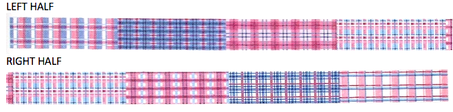 Belt – Madras Patchwork – pinks & periwinkles
