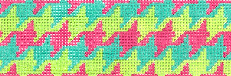 Belt – Houndstooth – lime, turquoise & watermelon