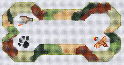 Dog Bone - Camoflage Bone Ornament