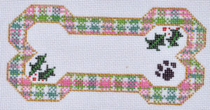 Dog Bone - Preppy Plaid Bone Ornament