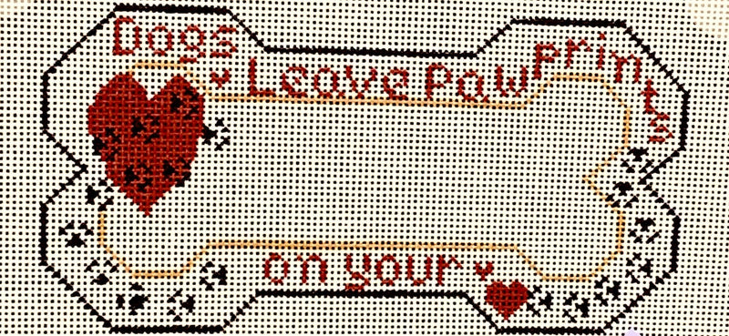 Dog Bone - Dogs Leave Pawprints Bone Ornament