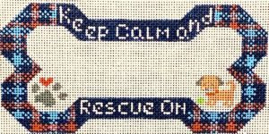 Dog Bone - Keep Calm Bone Ornament