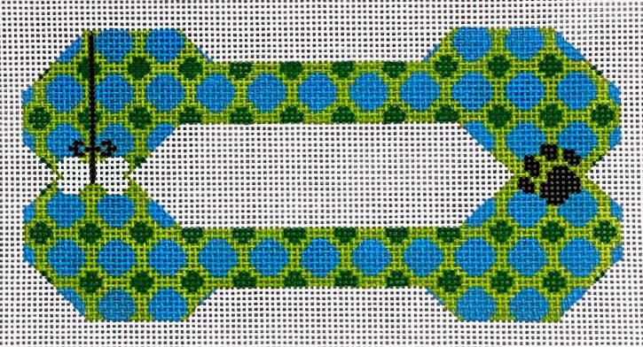 BP-87 Dog Bone - Paw & Bone - Blue and Green