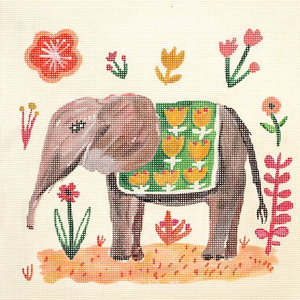 Carolyn Gavin – Elephant with Green Blanket
