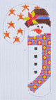 Flower Hat Snowman Candy Cane