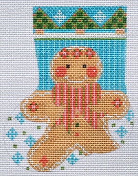 Gingerbread Boy Mini Stocking (13m)