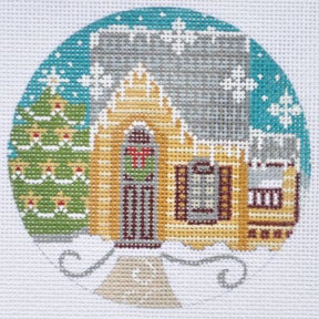 Yellow House Ornament