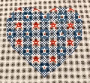 Blue and Red Heart