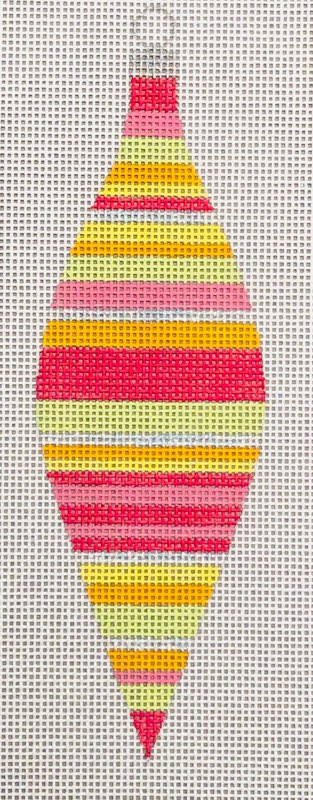 Colors of Christmas "Tropical" Teardrop Orn.