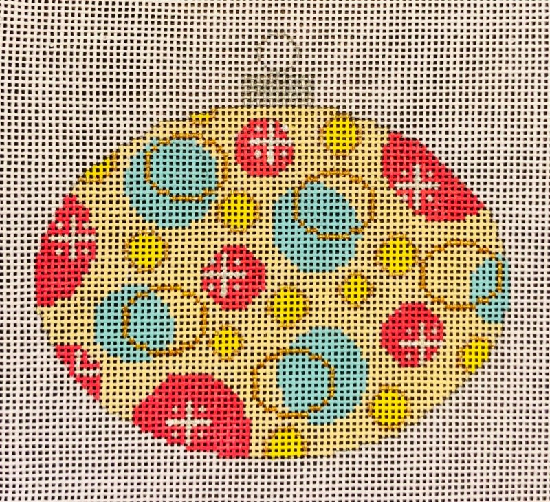 Colors of Christmas Orn. - "Seashore" Oval
