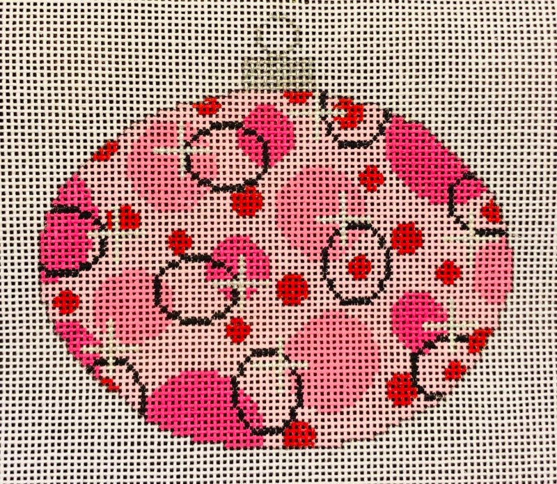 Colors of Christmas Orn. - "Parisian" Oval