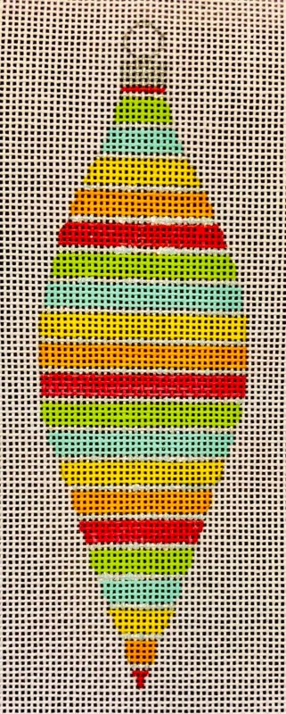 Colors of Christmas Orn. - "Toy Box" Teardrop