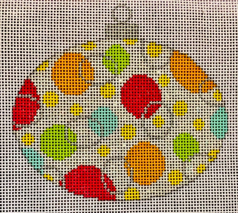 Colors of Christmas Orn. - "Toy Box" Oval