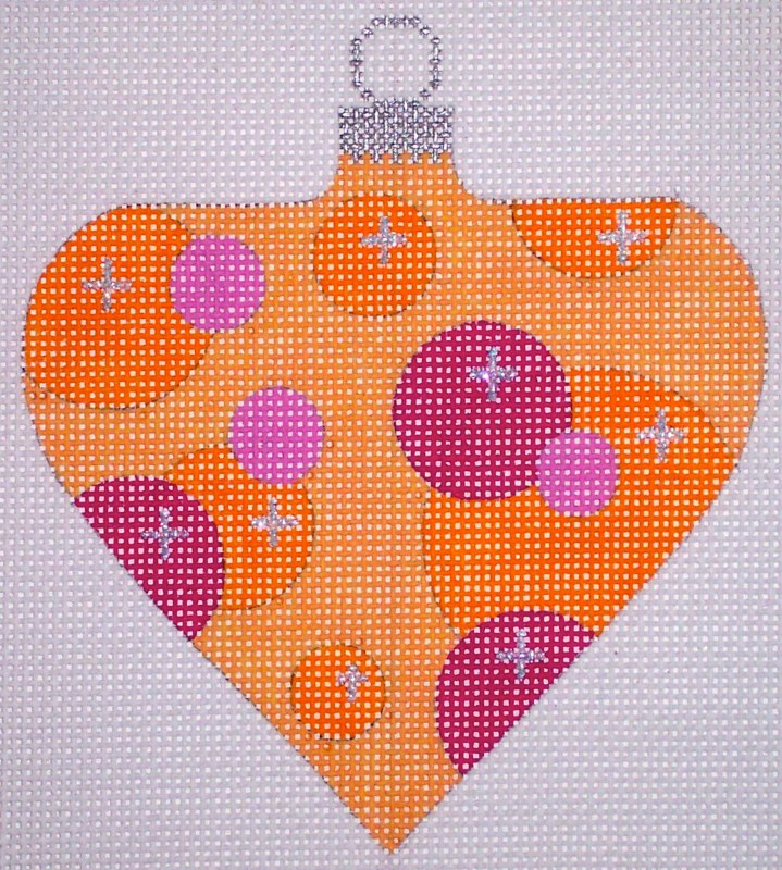 Atomic Christmas - Orange Bubble Bauble