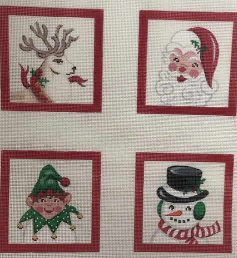 Set of 4 Coasters – Christmas Characters