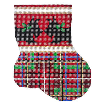 Scottie/Plaid Mini Sock