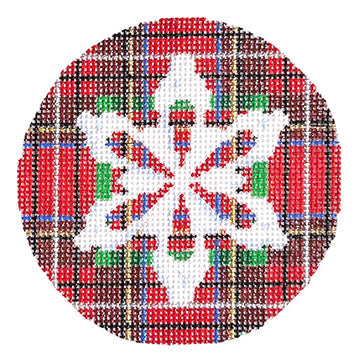 Snowflake on Stewart Plaid