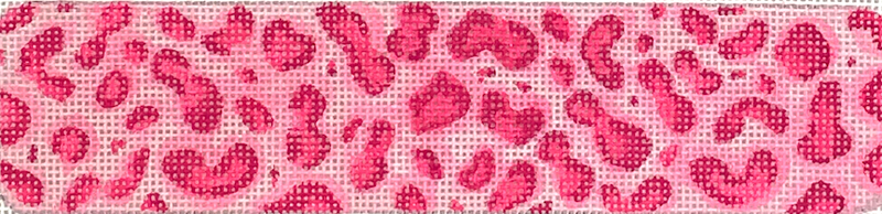 Cuff/Bookmark – Cheetah Spots – pinks & raspberry