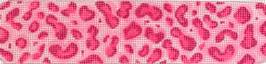 Cuff/Bookmark – Cheetah Spots – pinks & raspberry